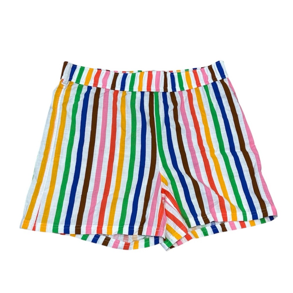 PRIDE Target Multicolor Drawstring Striped Shorts Women/Men S